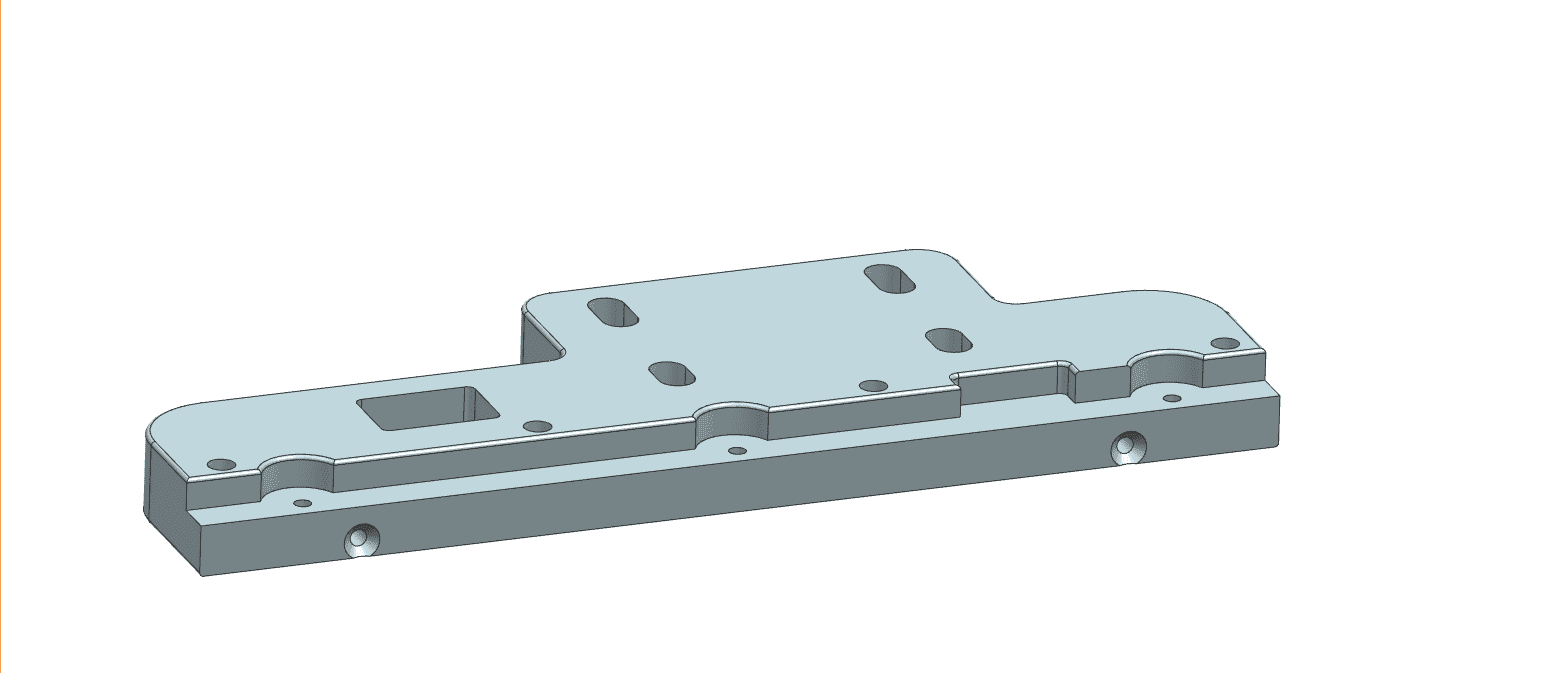 Custom Square Parts 3D drawing