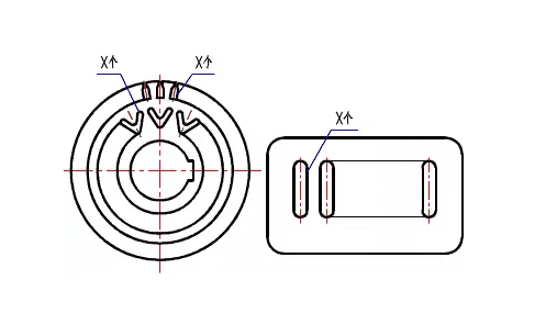 Same structure and simplified drawing method